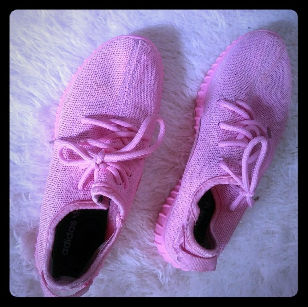 Pink Adidas shoes
